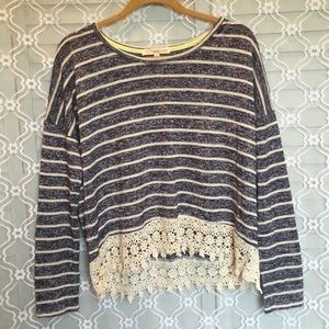 Navy & Cream Boutique Top